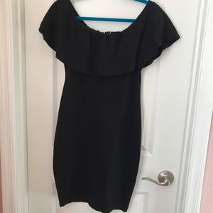 Black off the shoulder dress